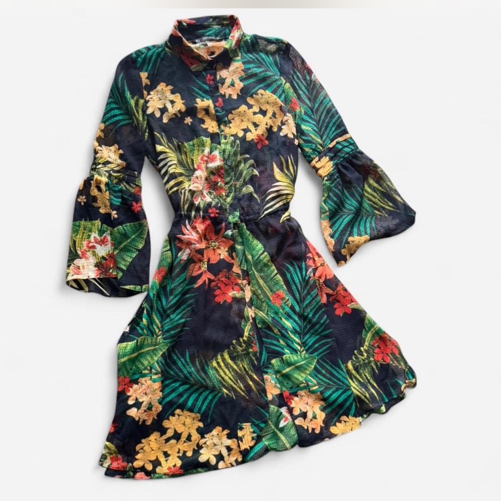 Floral Tropical Print Tunic